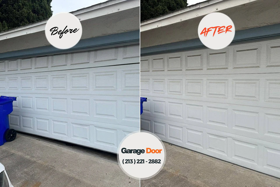 Before and after: garage door repair 43469